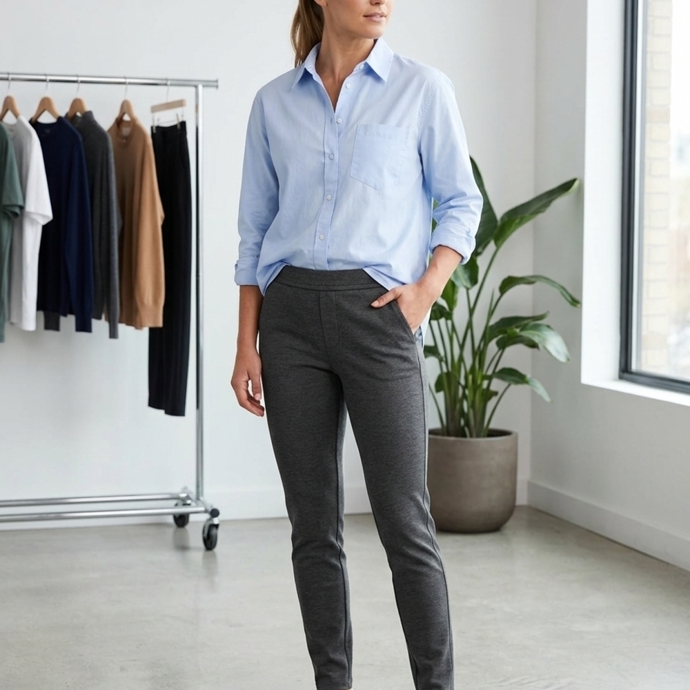 Nostalgia Charcoal Skinny Pants Bin 03